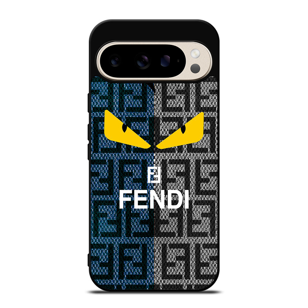 FENDI ROMA BLUE GRAY PATTERN Google Pixel 9 Pro Case Cover