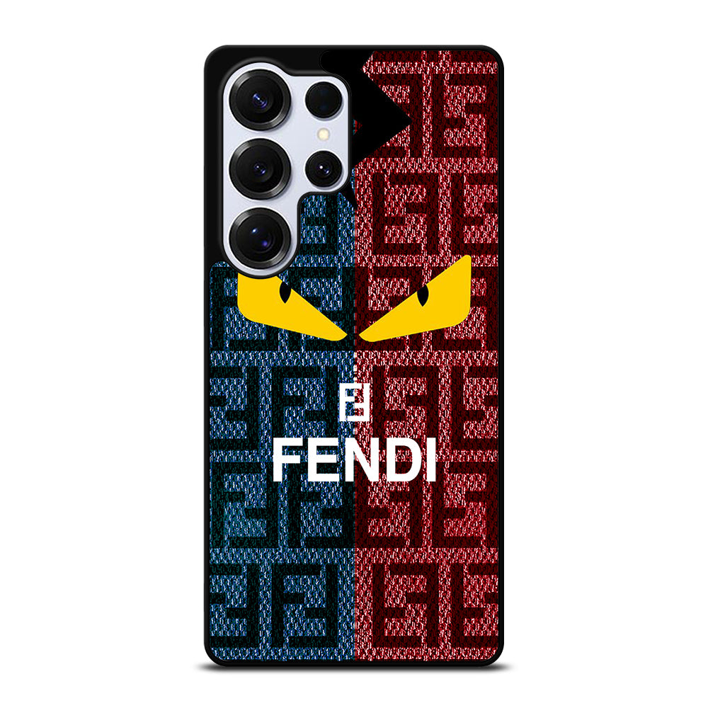 FENDI ROMA BLUE RED PATTERN Samsung Galaxy S26 Ultra Case Cover