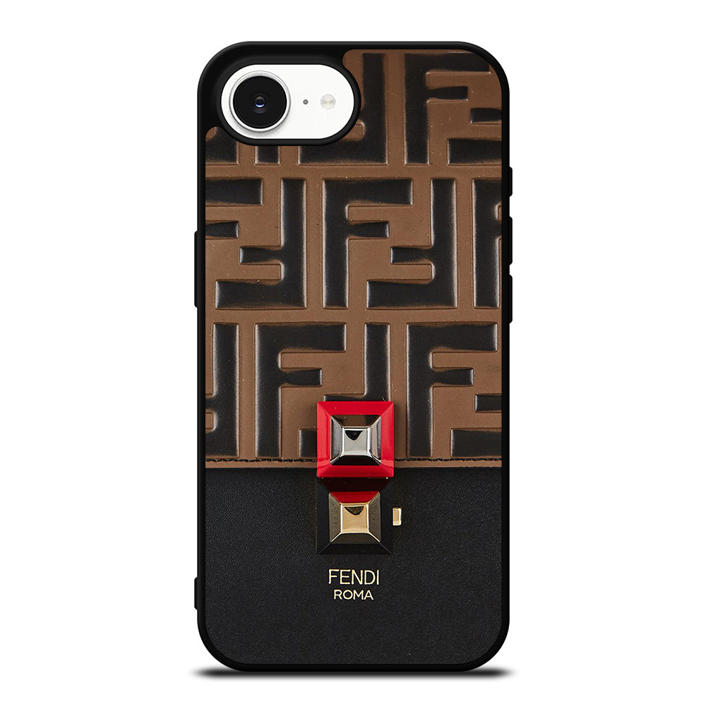 FENDI ROMA BROWN PATTERN iPhone 16e Case Cover