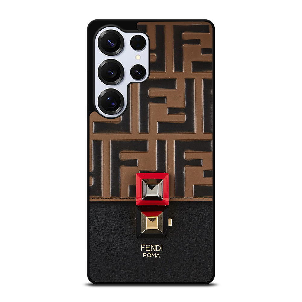 FENDI ROMA BROWN PATTERN Samsung Galaxy S26 Ultra Case Cover