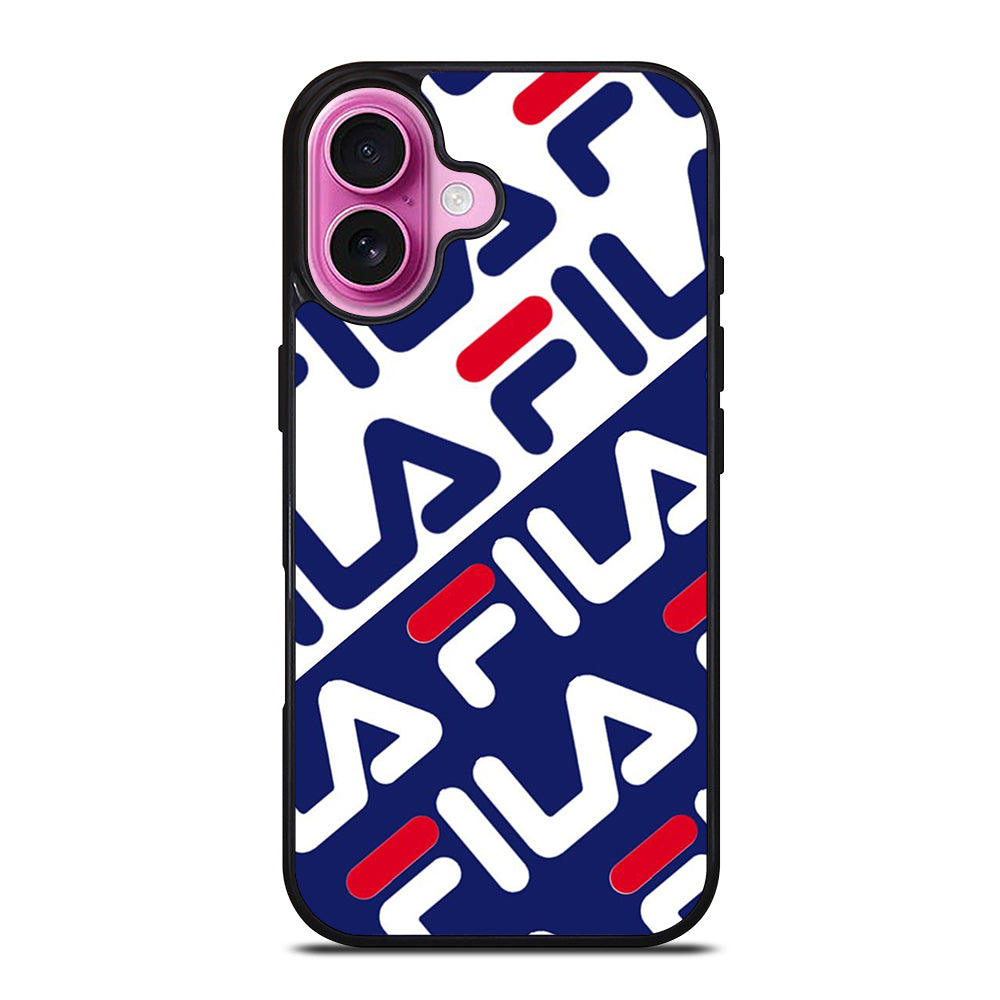 FILA PATTERN LOGO iPhone 16 Plus Case Cover
