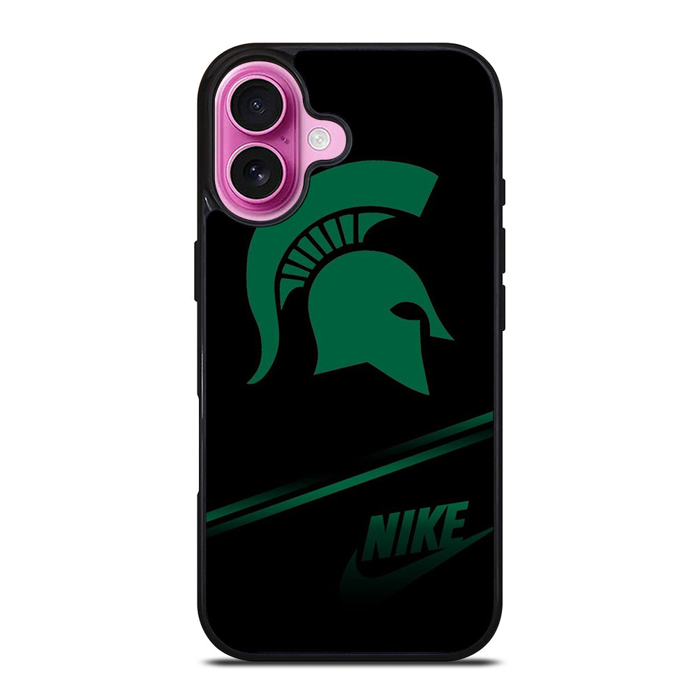FOOTBALL MICHIGAN STATE LOGO 3 iPhone 16 Plus Case Cover