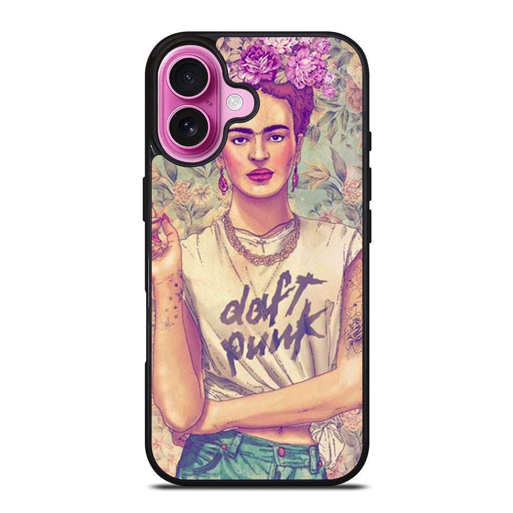 FRIDA KAHLO FLORAL iPhone 16 Plus Case Cover