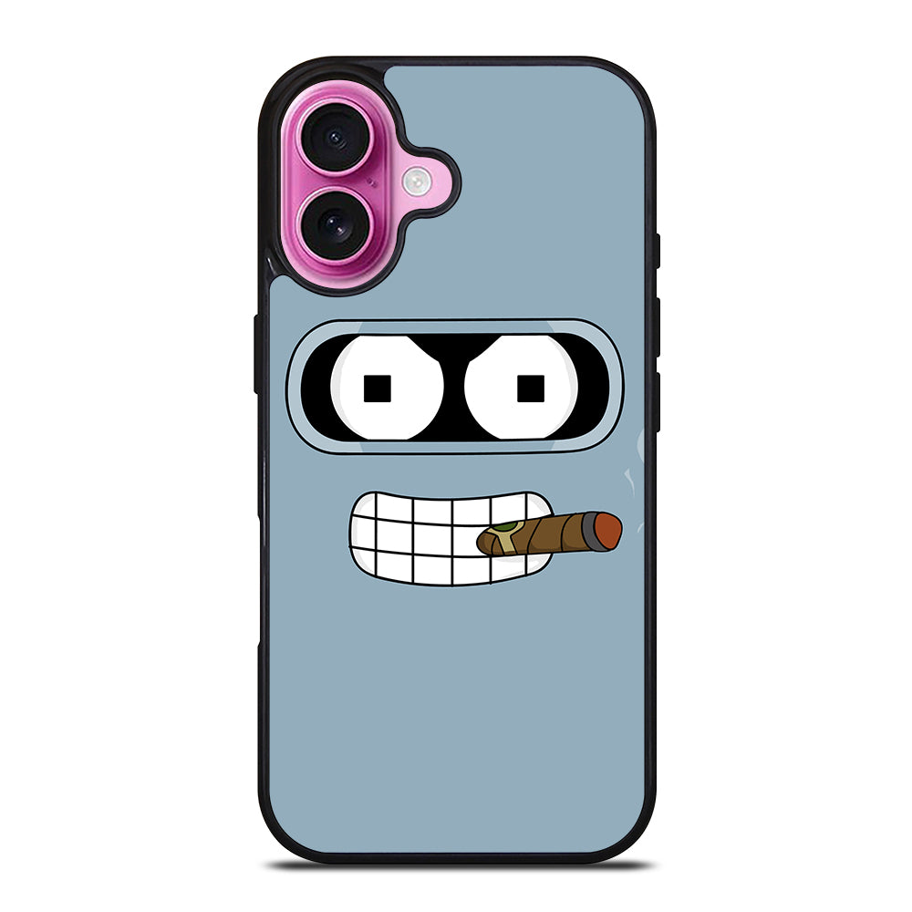 FUTURAMA BENDER FACE CARTOON iPhone 16 Plus Case Cover