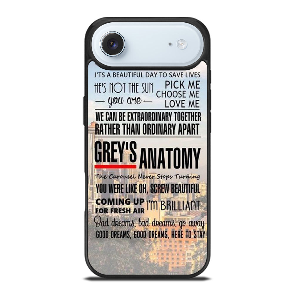 GREY'S ANATOMY QUOTE iPhone Air Case Cover