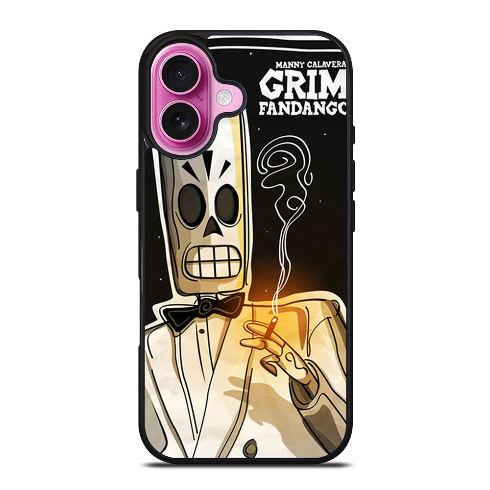 GRIM FANDANGO MANNY CALAVERA CARTOON iPhone 16 Plus Case Cover