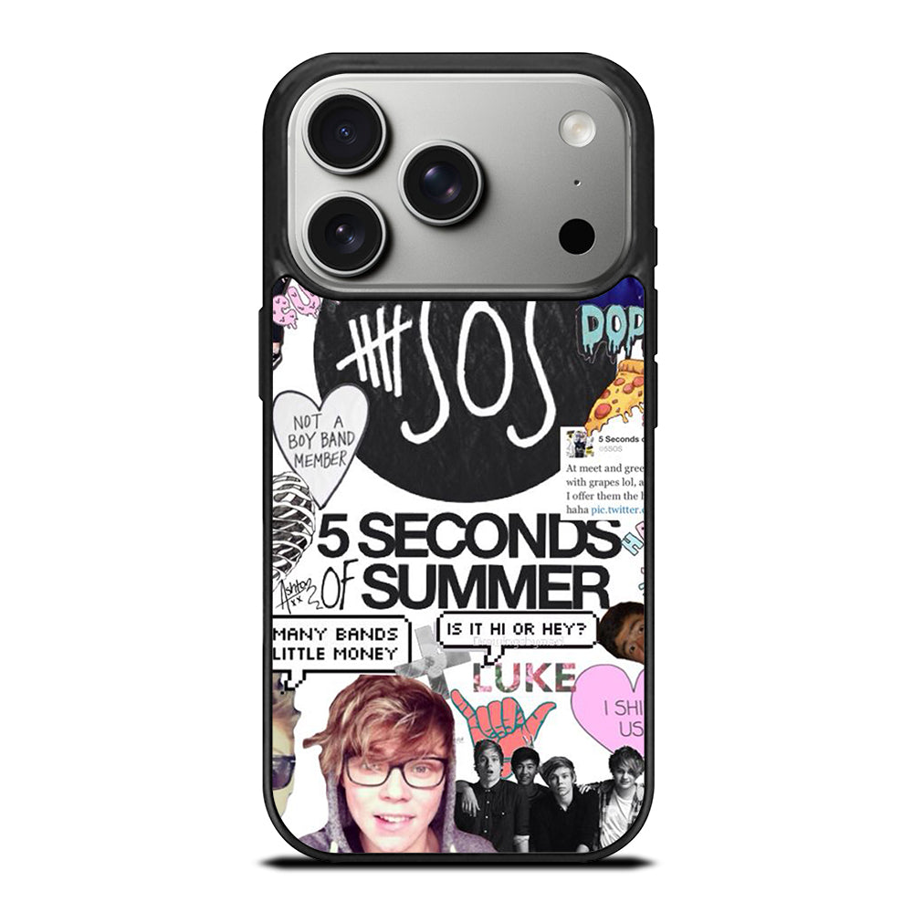 GROUP 5 SECONDS OF SUMMER SOS iPhone 17 Pro Case Cover
