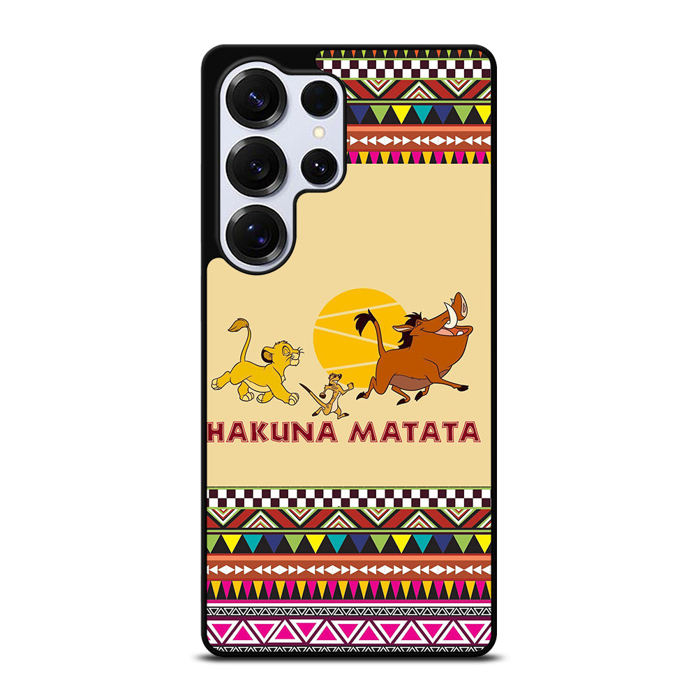 HAKUNA MATATA LION KING AZTEC PATTERN 2 Samsung Galaxy S25 Ultra Case Cover