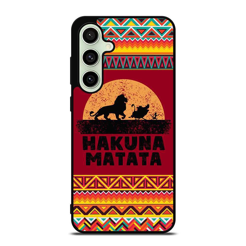 HAKUNA MATATA LION KING AZTEC PATTERN 3 Samsung Galaxy S24 FE Case Cover