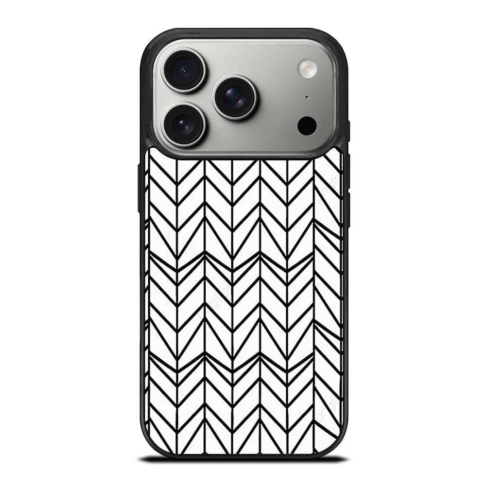 HERRINGBONE TRIANGLE PATTERN 2 iPhone 17 Pro Case Cover
