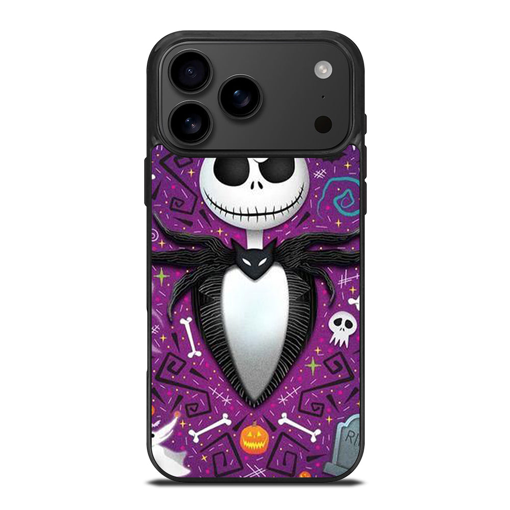JACK SKELLINGTON NIGHTMARE BEFORE CHRISTMAS CARTOON iPhone 17 Pro Max Case Cover