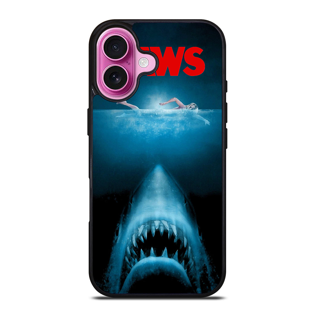 JAWS SHARKS MOVIE iPhone 16 Plus Case Cover