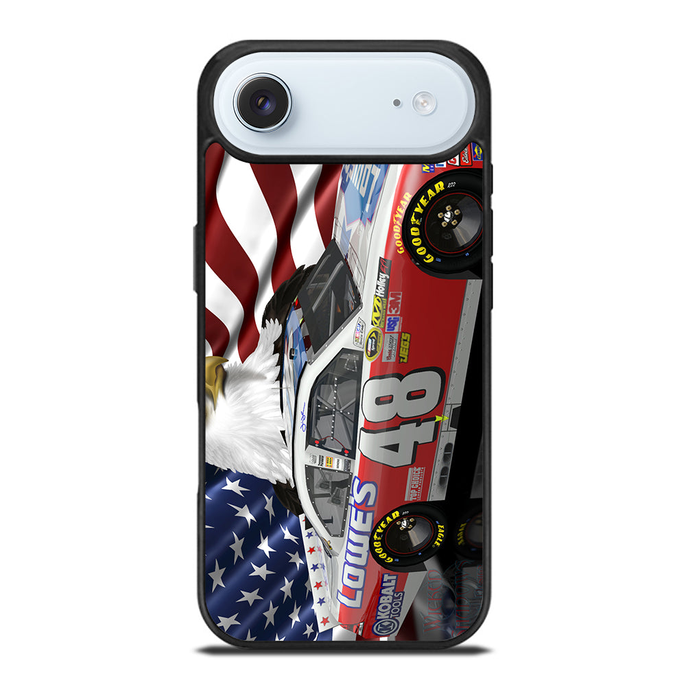 JIMMIE JOHNSON NASCAR AMERICAN FLAG iPhone Air Case Cover