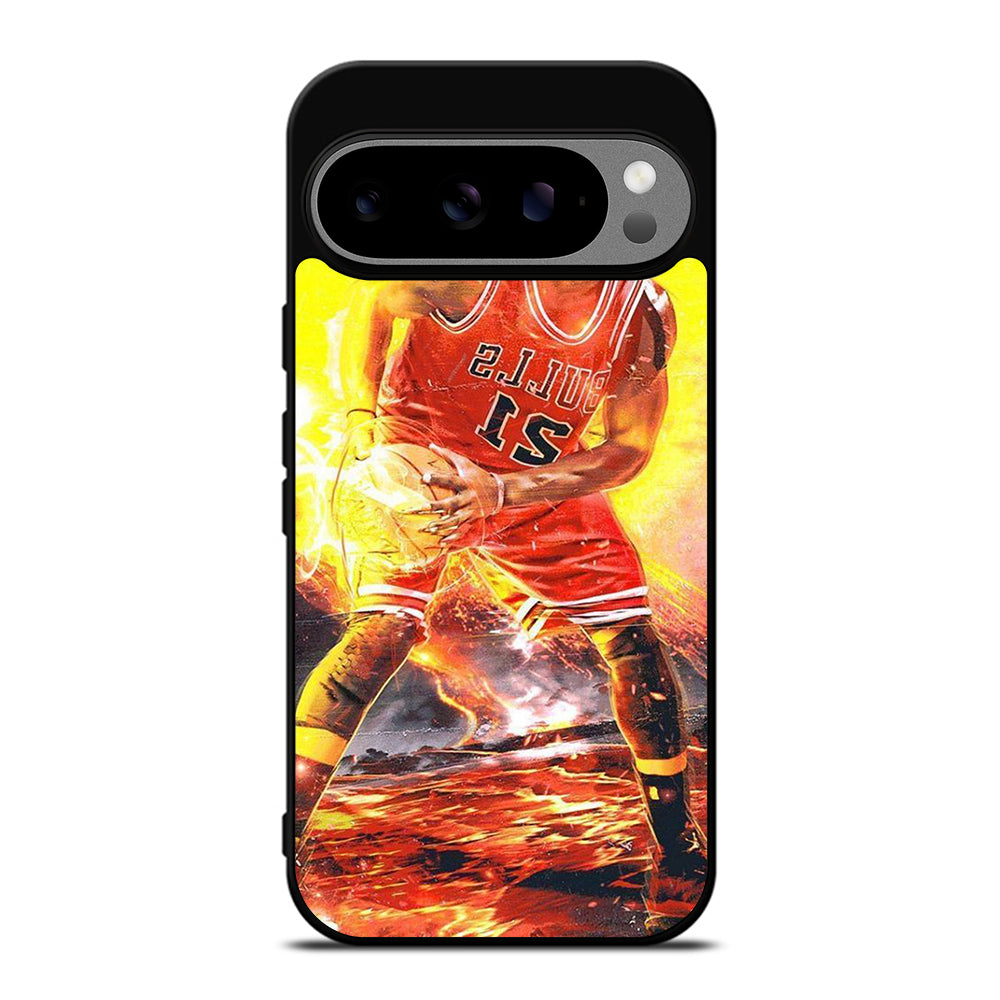 JIMMY BUTLER FLAME CHICAGO BULLS Google Pixel 9 Pro XL Case Cover