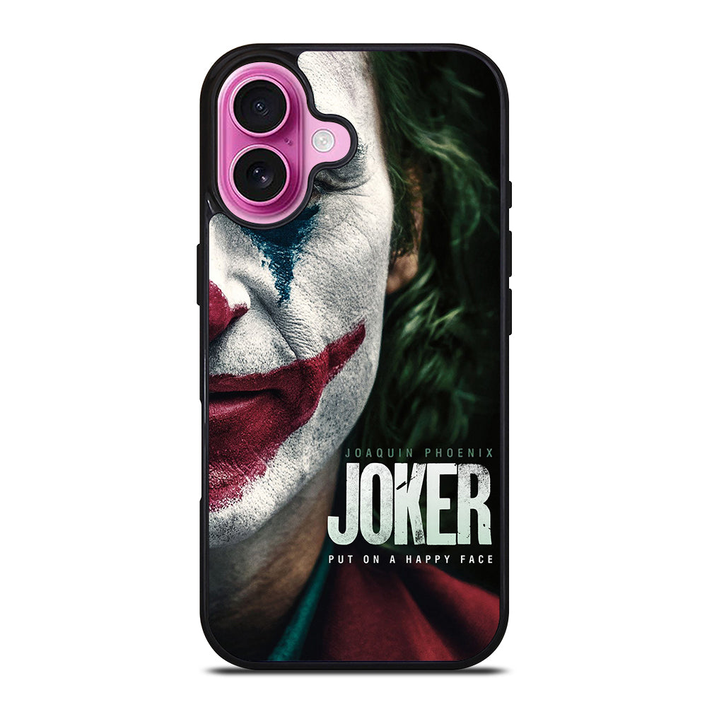 JOAQUIN PHOENIX JOKER HAPPY FACE iPhone 16 Plus Case Cover