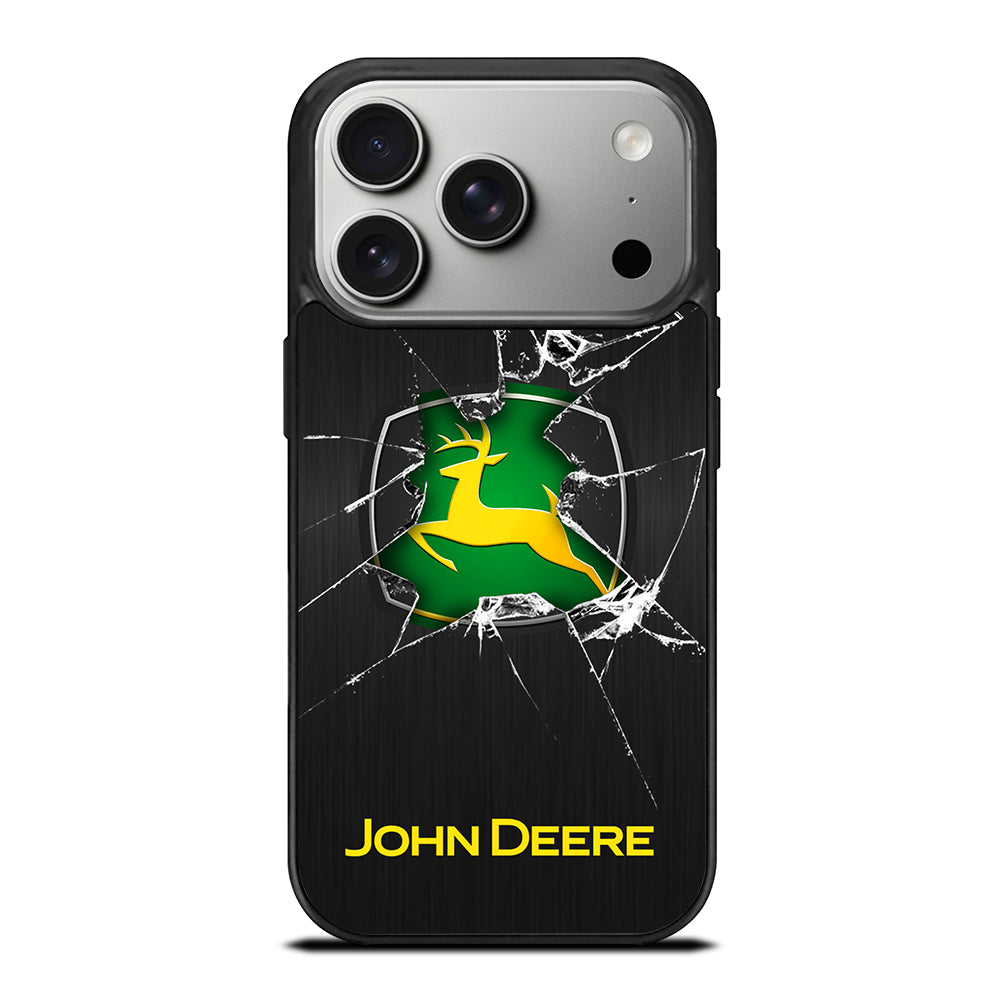 JOHN DEERE CRACKED GLASS LOGO iPhone 17 Pro Case Cover