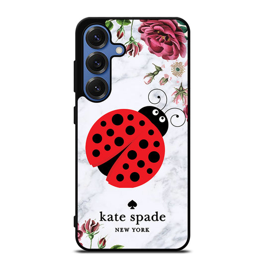 KATE SPADE LADYBUG FLORAL MARBLE Samsung Galaxy S25 Case Cover