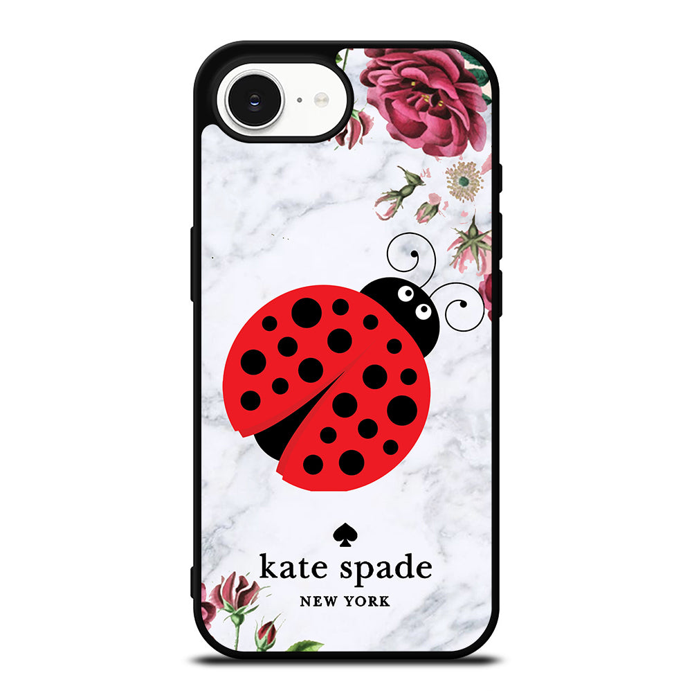 KATE SPADE LADYBUG FLORAL MARBLE iPhone 16e Case Cover