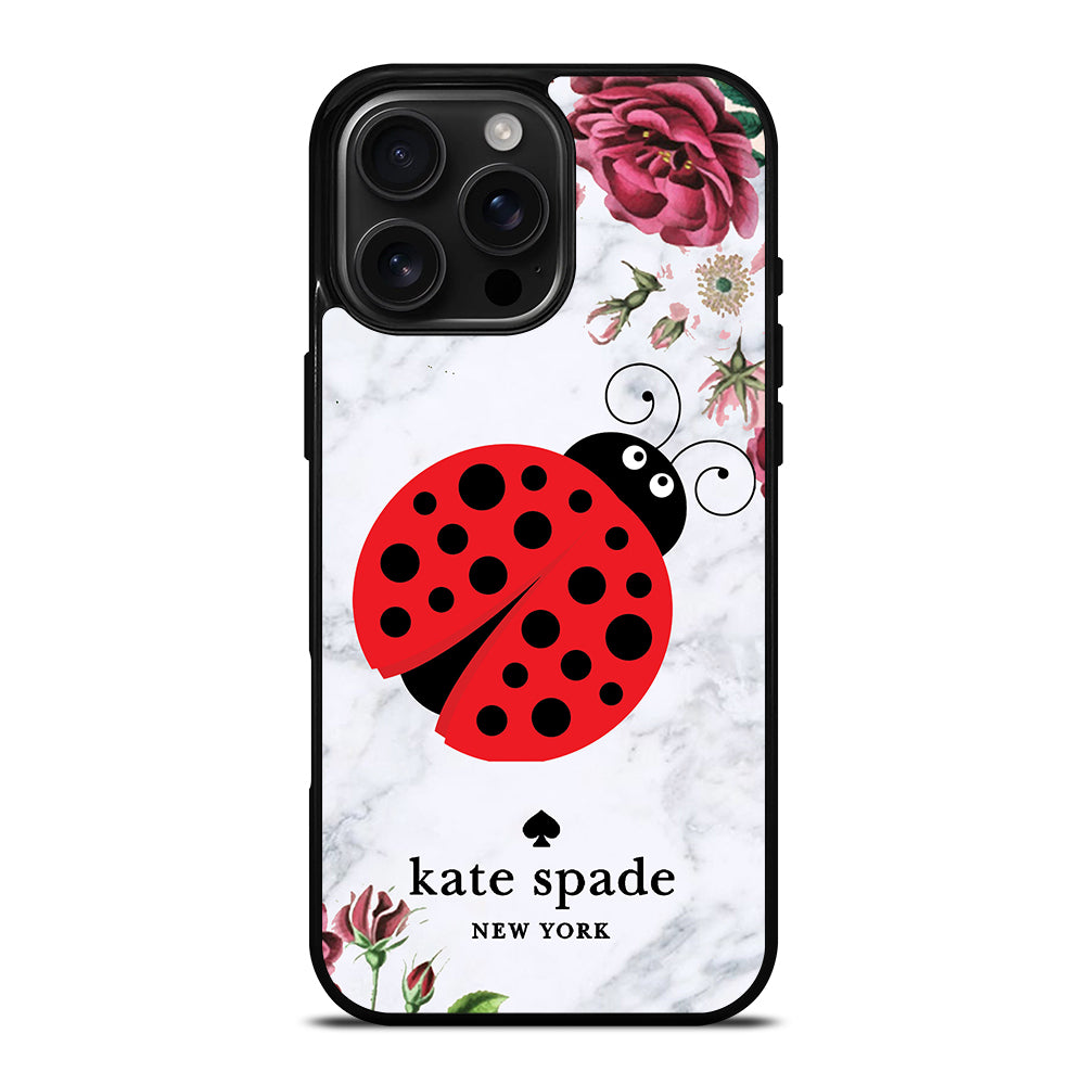KATE SPADE LADYBUG FLORAL MARBLE iPhone 16 Pro Max Case Cover