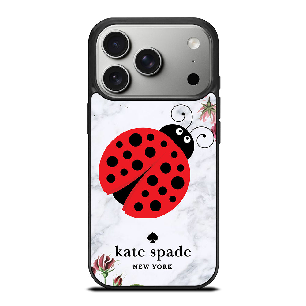KATE SPADE LADYBUG FLORAL MARBLE iPhone 17 Pro Case Cover
