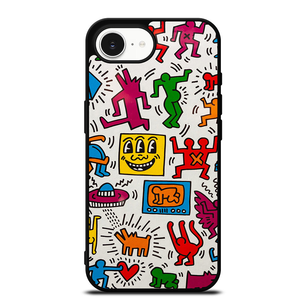 KEITH HARING PATTERN iPhone 16e Case Cover