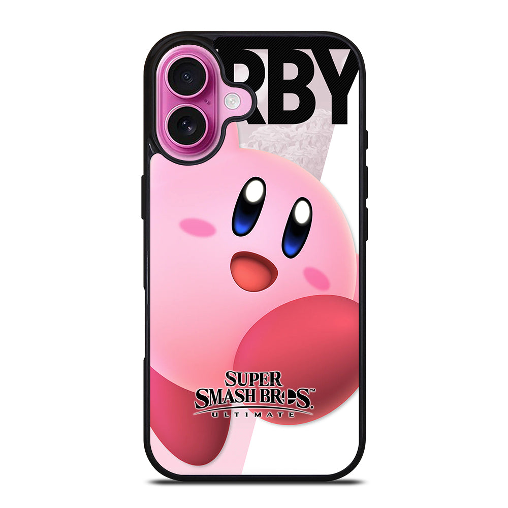 KIRBY SUPER SMASH BROS GAME 1 iPhone 16 Plus Case Cover