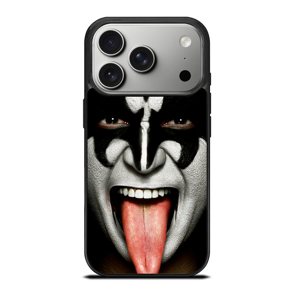 KISS BAND GENE SIMMONS FACE iPhone 17 Pro Case Cover