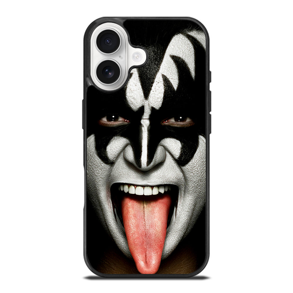 KISS BAND GENE SIMMONS FACE iPhone 17 Case Cover