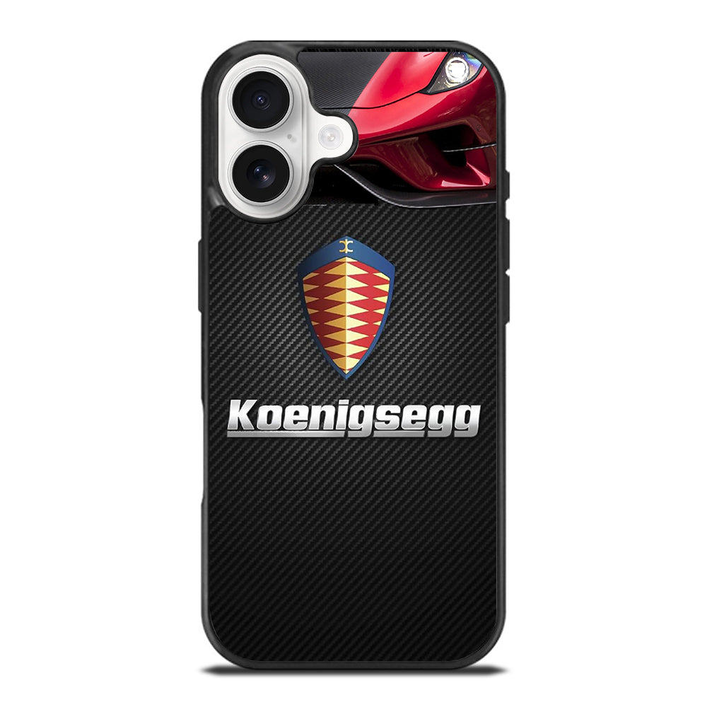 KOENIGSEGG CARBON LOGO iPhone 17 Case Cover