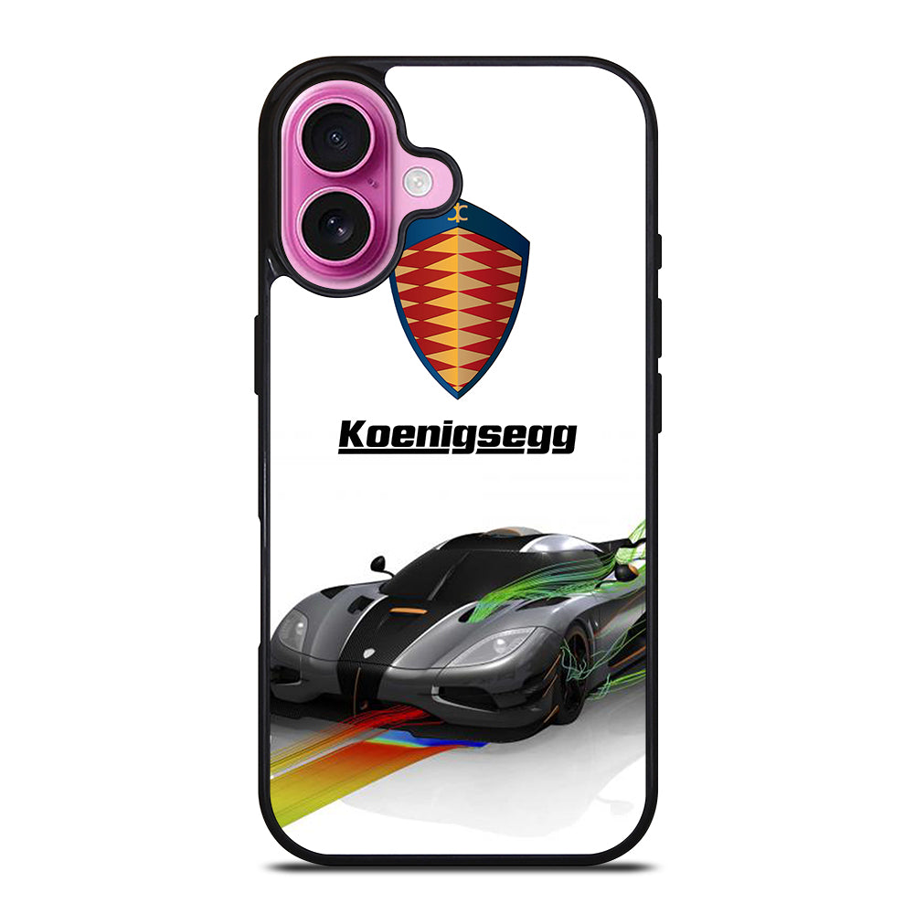 KOENIGSEGG GREY CAR iPhone 16 Plus Case Cover