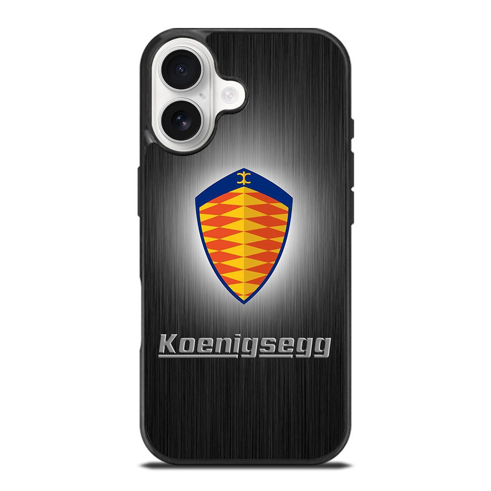 KOENIGSEGG METAL LOGO iPhone 17 Case Cover