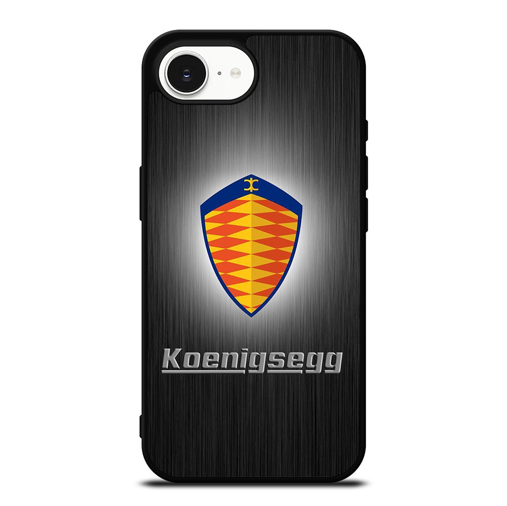 KOENIGSEGG METAL LOGO iPhone 16e Case Cover