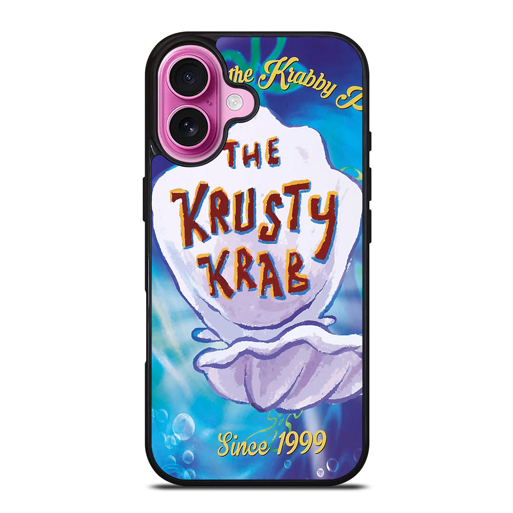KRUSTY CRAB SINCE 1999 SPONGEBOB LOGO iPhone 16 Plus Case Cover