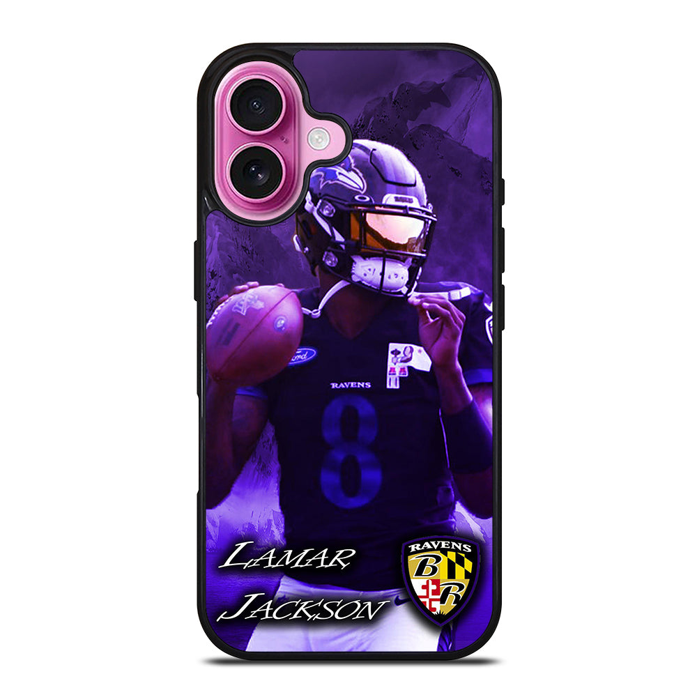 LAMAR JACKSON RAVENS FOOTBALL 1 iPhone 16 Plus Case Cover