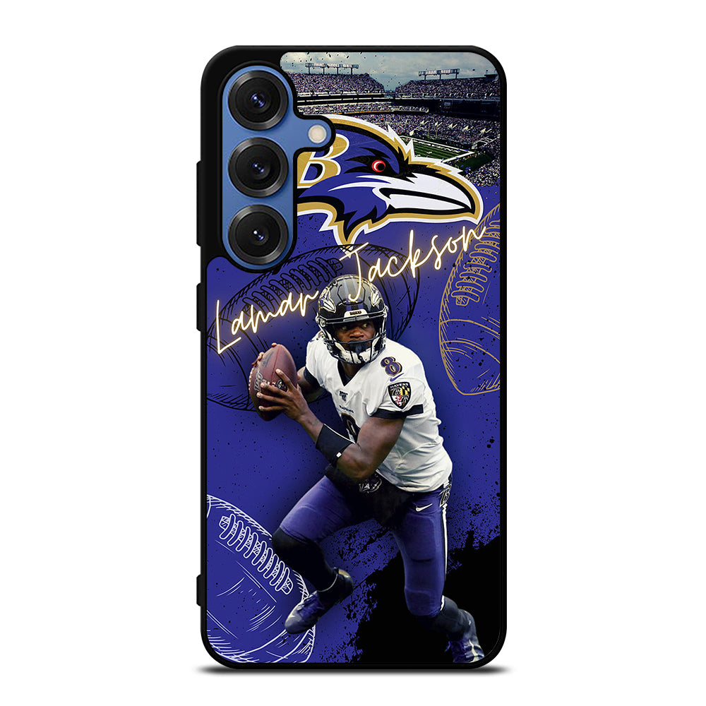 LAMAR JACKSON RAVENS FOOTBALL 3 Samsung Galaxy S25 Case Cover