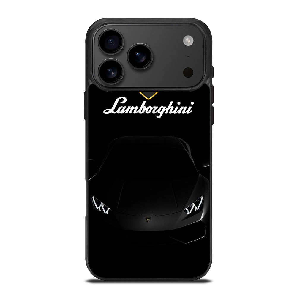 LAMBORGHINI BLACK CAR iPhone 17 Pro Max Case Cover