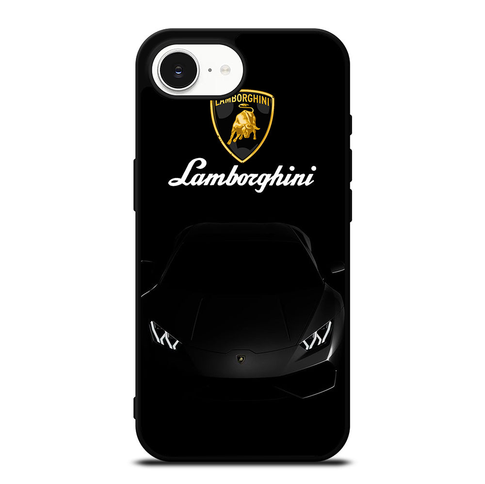 LAMBORGHINI BLACK CAR iPhone 16e Case Cover