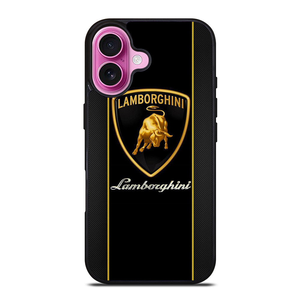 LAMBORGHINI STRIPE BLACK iPhone 16 Plus Case Cover