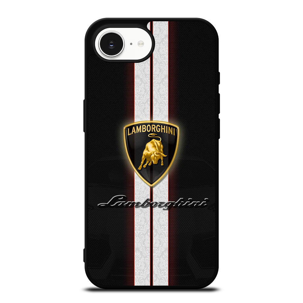 LAMBORGHINI STRIPE LOGO iPhone 16e Case Cover