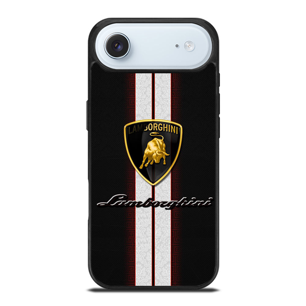 LAMBORGHINI WHITE STRIPE LOGO iPhone Air Case Cover