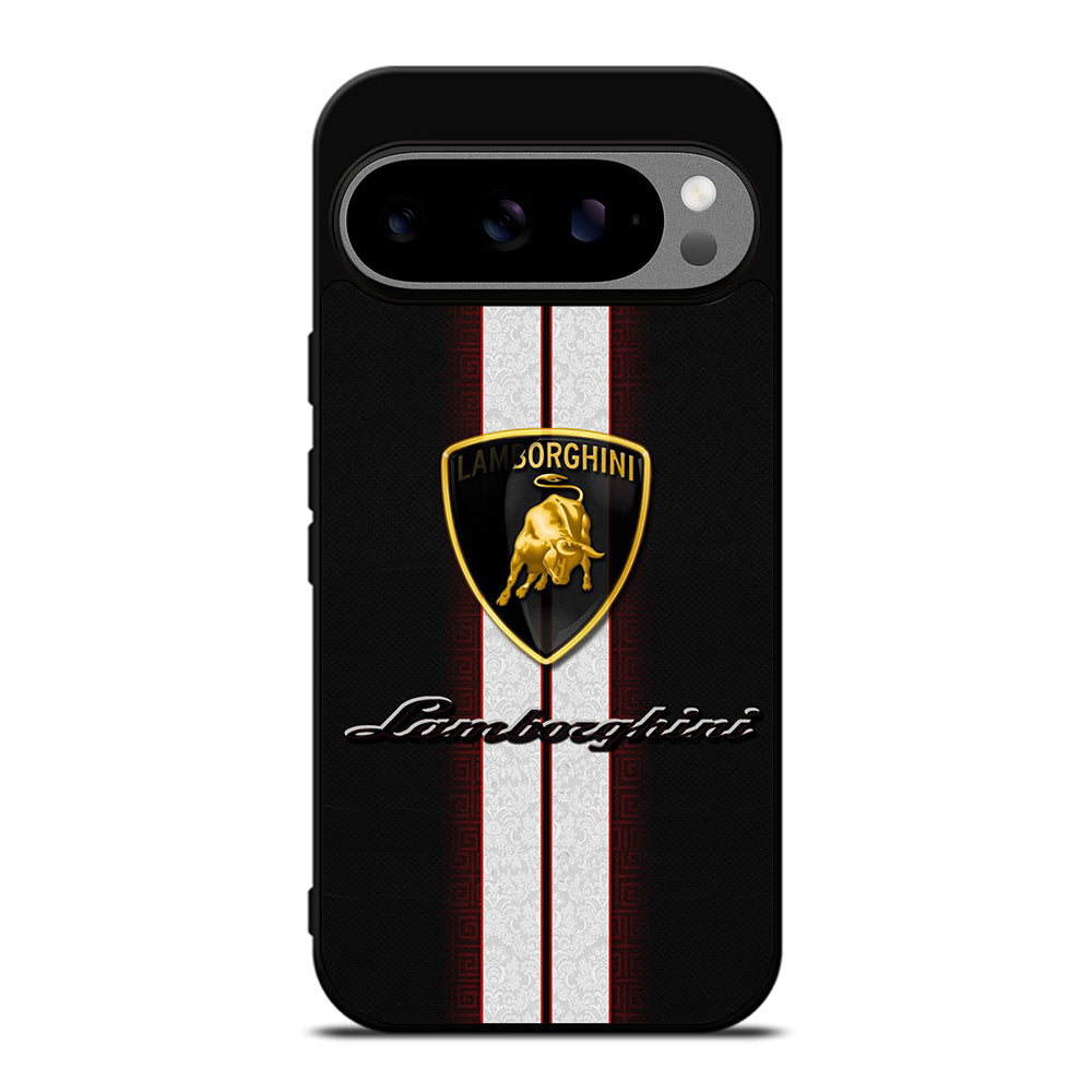 LAMBORGHINI WHITE STRIPE LOGO Google Pixel 9 Pro XL Case Cover