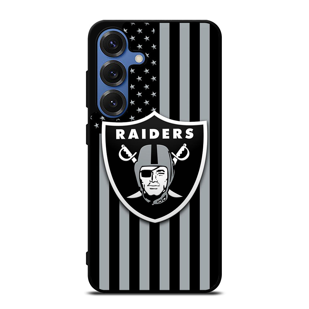 LAS VEGAS RAIDERS AMERICAN FLAG LOGO Samsung Galaxy S25 Case Cover