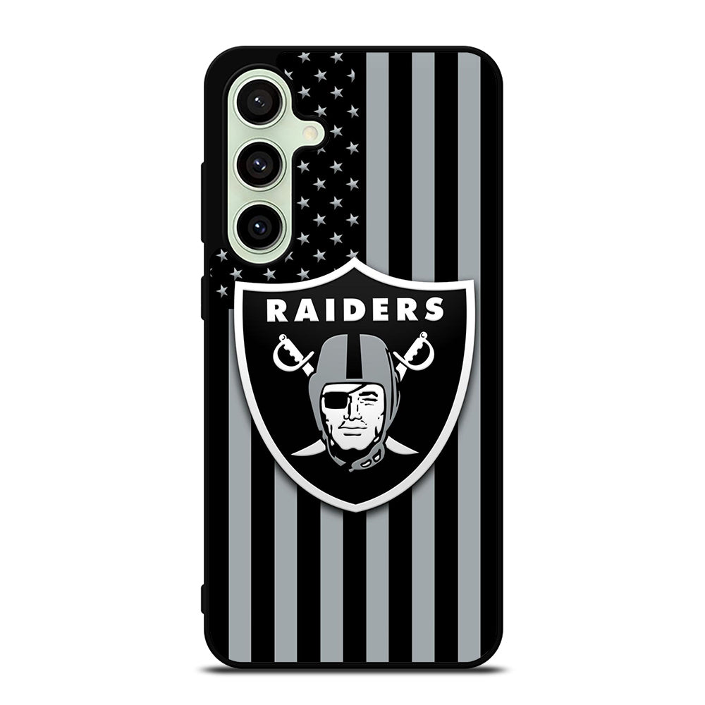 LAS VEGAS RAIDERS AMERICAN FLAG LOGO Samsung Galaxy S24 FE Case Cover