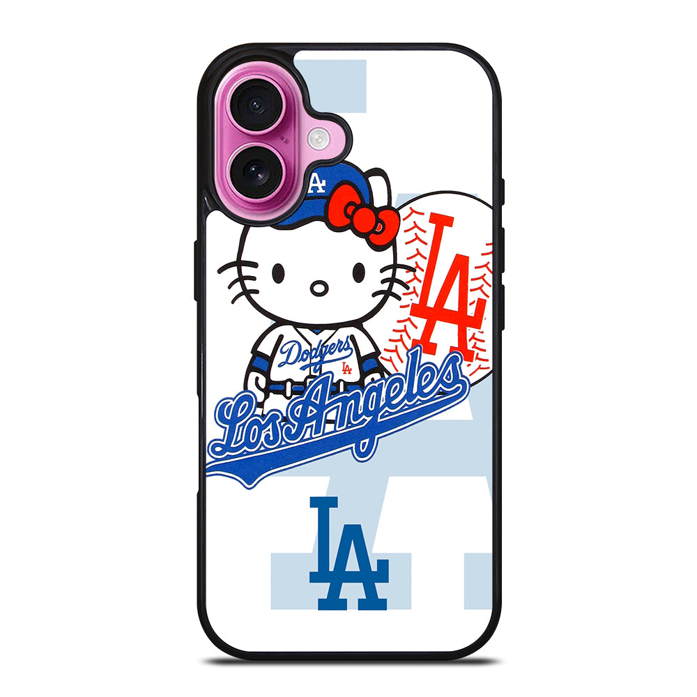 LA DODGERS HELLO KITTY MLB 1 iPhone 16 Plus Case Cover