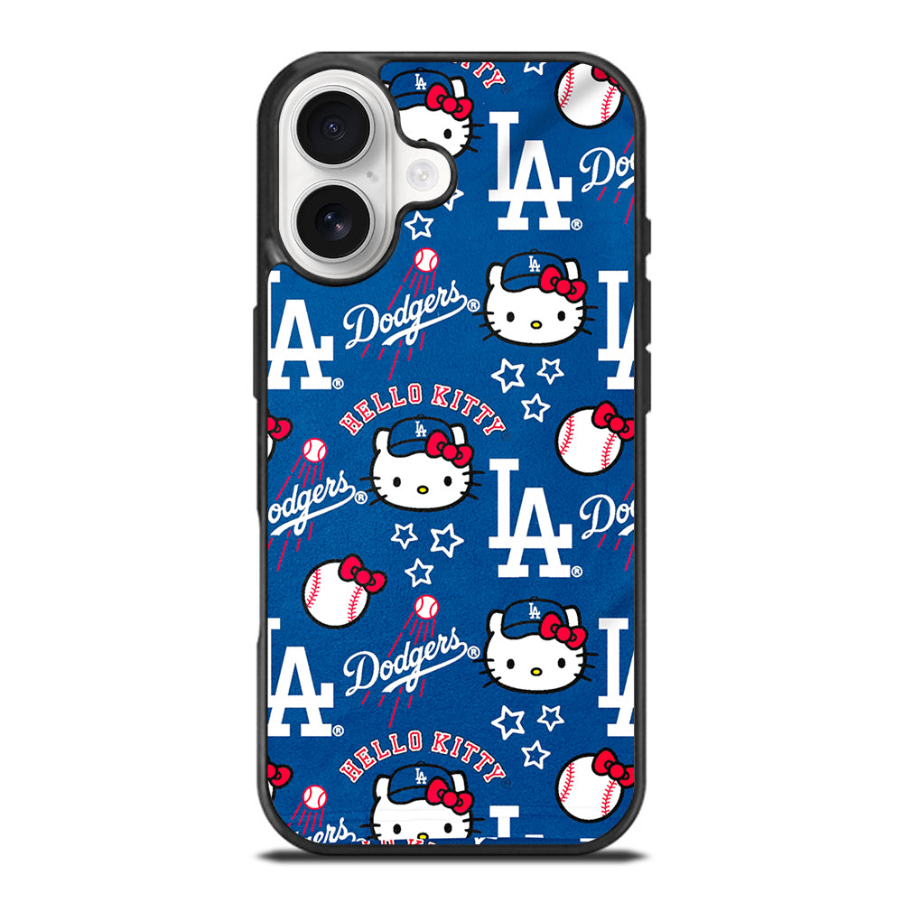 LA DODGERS HELLO KITTY PATTERN iPhone 17 Case Cover
