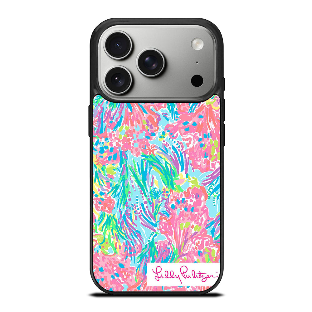 LILLY PULITZER PALM BEACH CORAL iPhone 17 Pro Case Cover