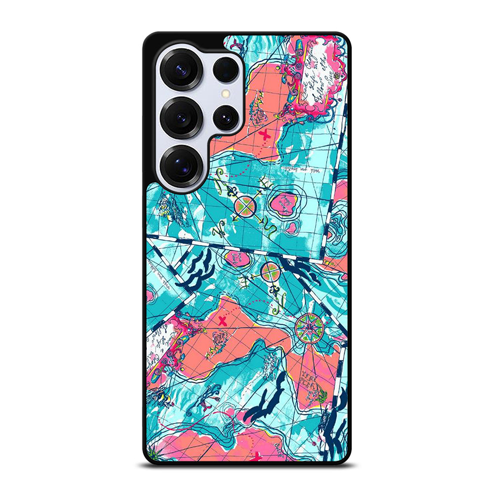 LILLY PULITZER WORLD MAPS Samsung Galaxy S25 Ultra Case Cover