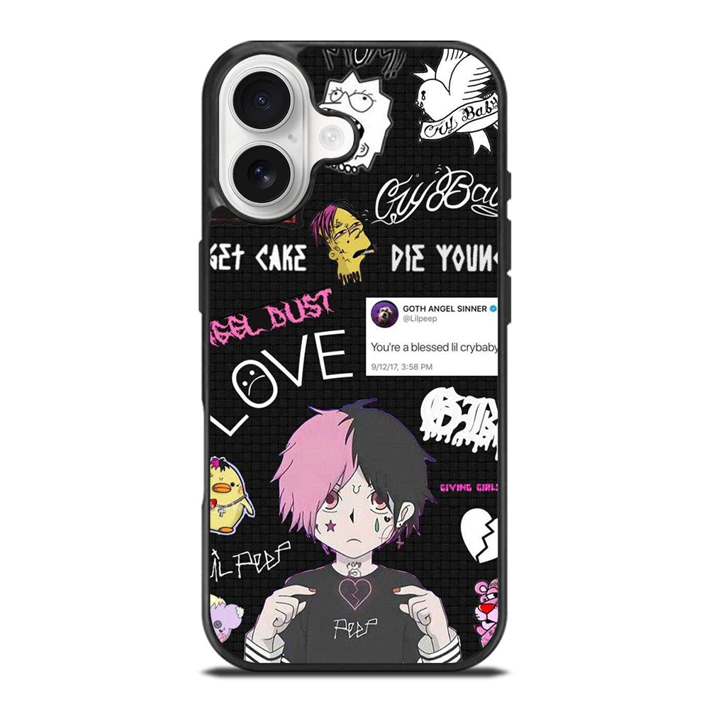 LIL PEEP RAPPER CARTOON iPhone 17 Case Cover