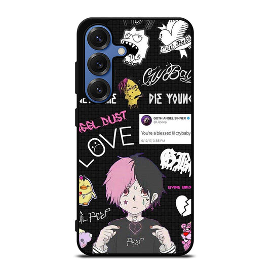 LIL PEEP RAPPER CARTOON Samsung Galaxy S25 Case Cover