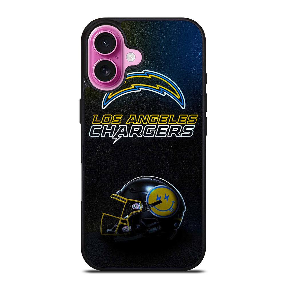 LOS ANGELES CHARGERS FOOTBALL HELMET iPhone 16 Plus Case Cover